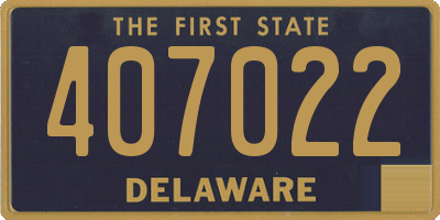 DE license plate 407022
