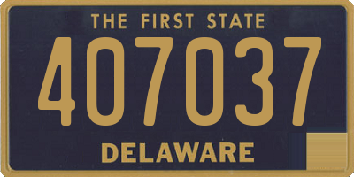 DE license plate 407037