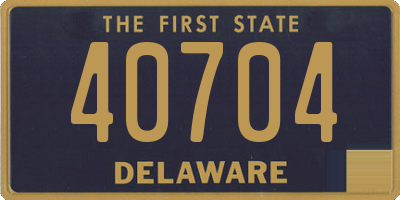 DE license plate 40704