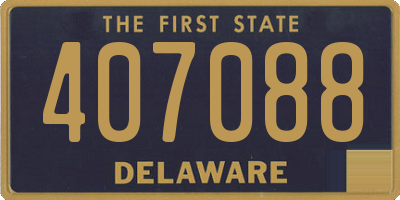 DE license plate 407088