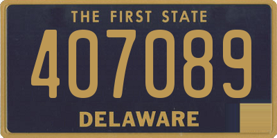 DE license plate 407089