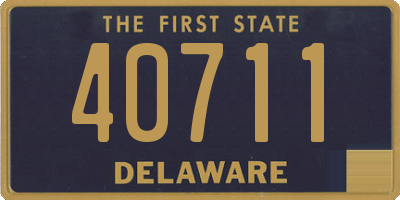 DE license plate 40711