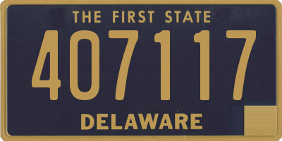 DE license plate 407117