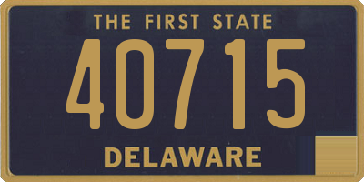 DE license plate 40715