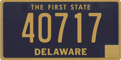 DE license plate 40717