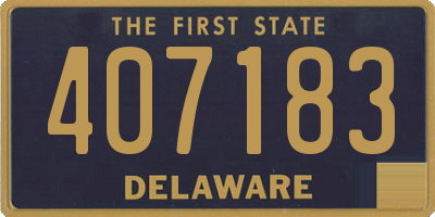 DE license plate 407183