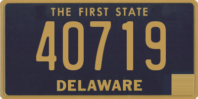 DE license plate 40719