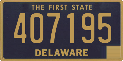 DE license plate 407195