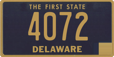 DE license plate 4072