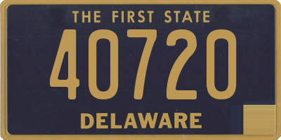 DE license plate 40720