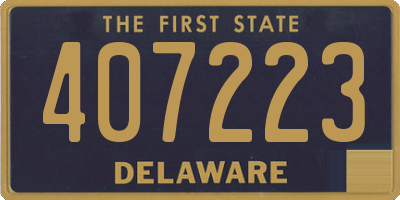 DE license plate 407223