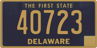 DE license plate 40723