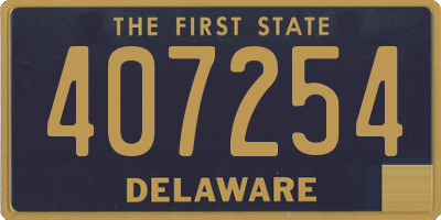 DE license plate 407254