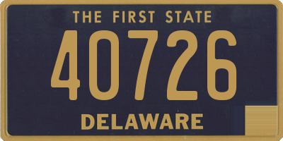 DE license plate 40726