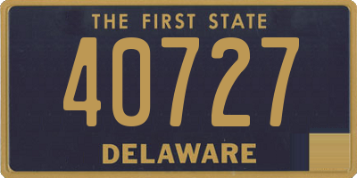 DE license plate 40727