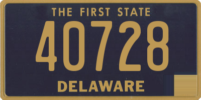 DE license plate 40728