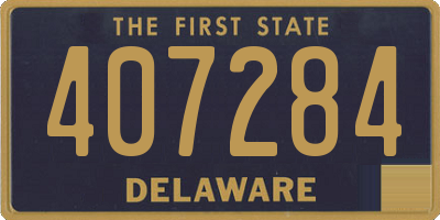 DE license plate 407284