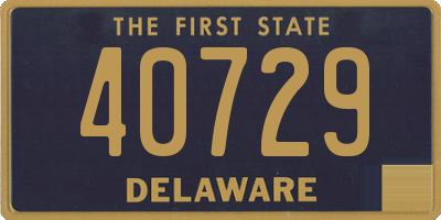 DE license plate 40729