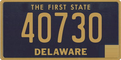 DE license plate 40730