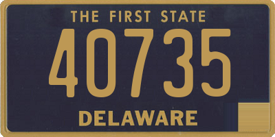 DE license plate 40735