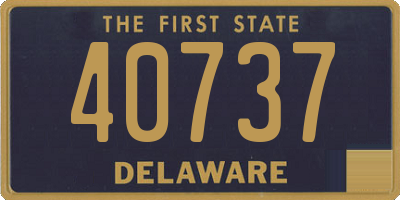 DE license plate 40737