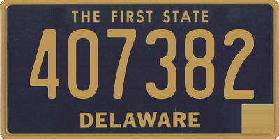 DE license plate 407382