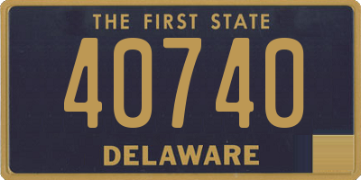 DE license plate 40740