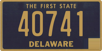 DE license plate 40741