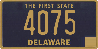 DE license plate 4075