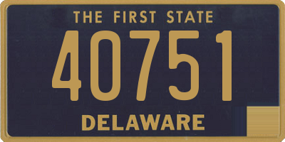 DE license plate 40751