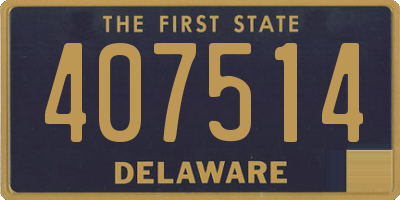 DE license plate 407514
