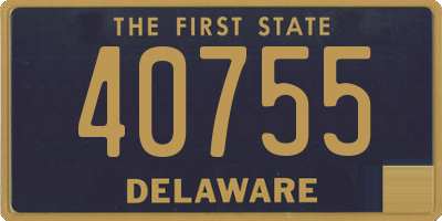 DE license plate 40755