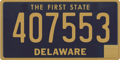 DE license plate 407553