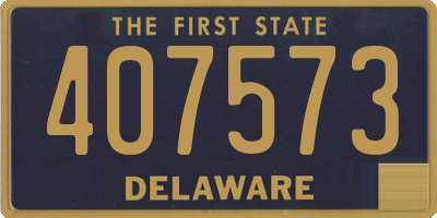 DE license plate 407573