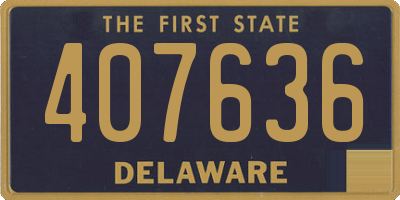 DE license plate 407636
