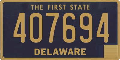 DE license plate 407694