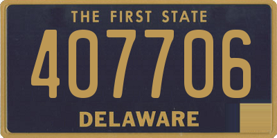 DE license plate 407706