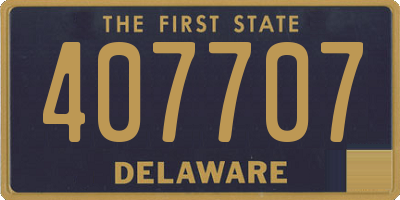 DE license plate 407707