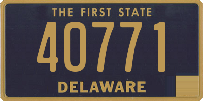 DE license plate 40771