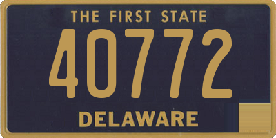 DE license plate 40772