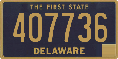 DE license plate 407736