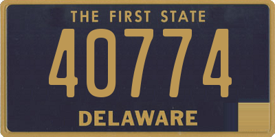 DE license plate 40774