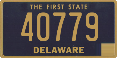 DE license plate 40779