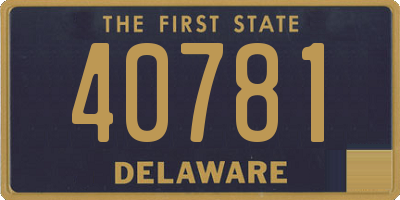 DE license plate 40781