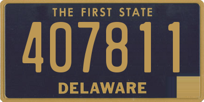 DE license plate 407811