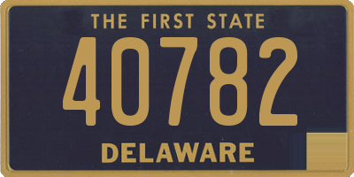 DE license plate 40782