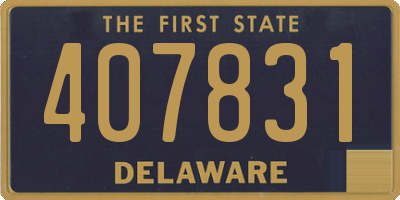 DE license plate 407831