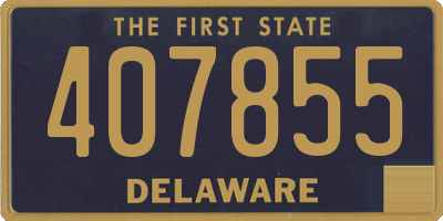 DE license plate 407855