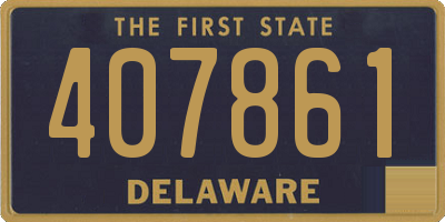DE license plate 407861