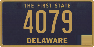 DE license plate 4079